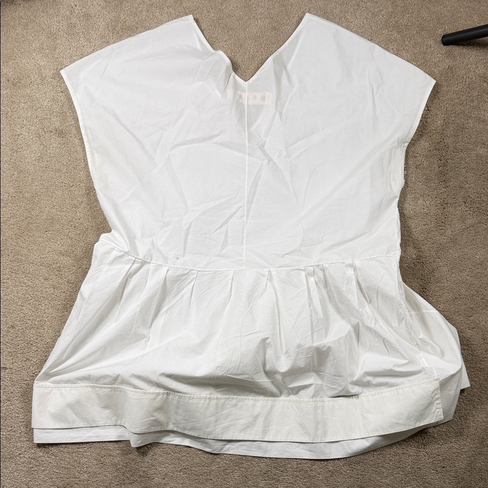Marni White V-Neck Blouse - Picture 9 of 9
